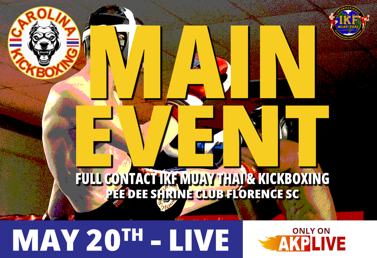 Championship Muay Thai Fight Night Florence SC 5 20 2023 AKPLive championship-muay-thai-fight-night-florence-sc-5-20-2023-akplive